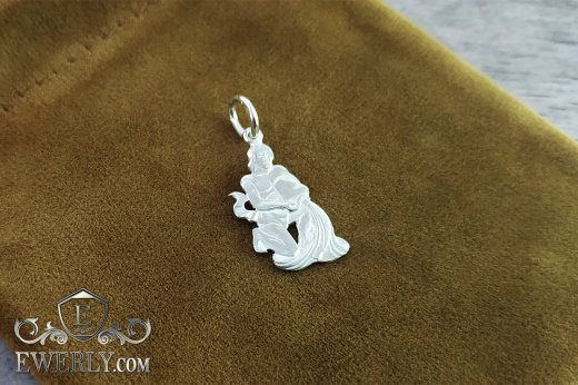 Pendant of silver "Aquarius", фото