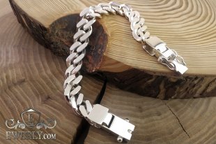 Men's bracelet "Carapace" 100 grams, фото