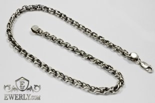 Chain "Slavyanka" made of silver, фото