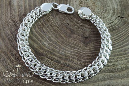 Bracelet Italian (Cardinal) of sterling silver, фото
