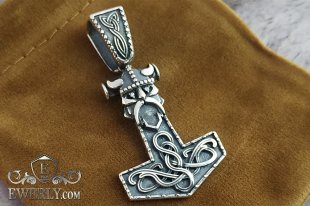 Підвіска Молот Тора зі срібла, фото