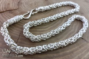 Large silver chain Malvina, фото
