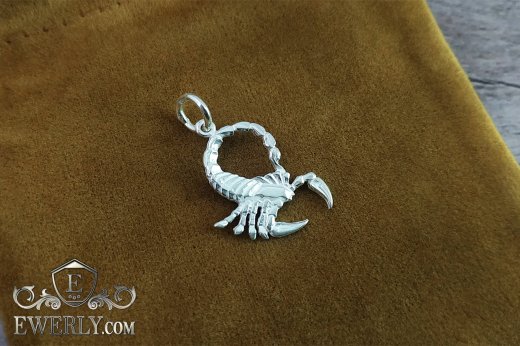 Pendant of silver "Scorpion", фото