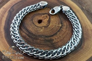 Bracelet "Scorpio" of silver with blackening, фото