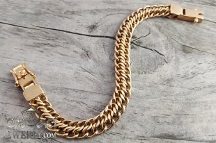 Bracelet "Ten (double carapace)" of 14K gold, фото